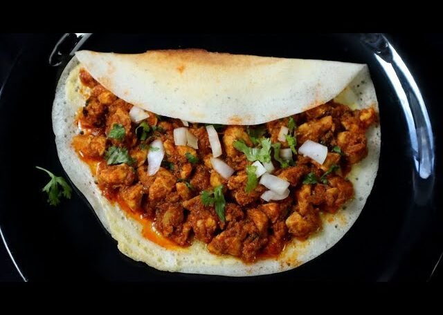 Chicken Manchurian Dosa