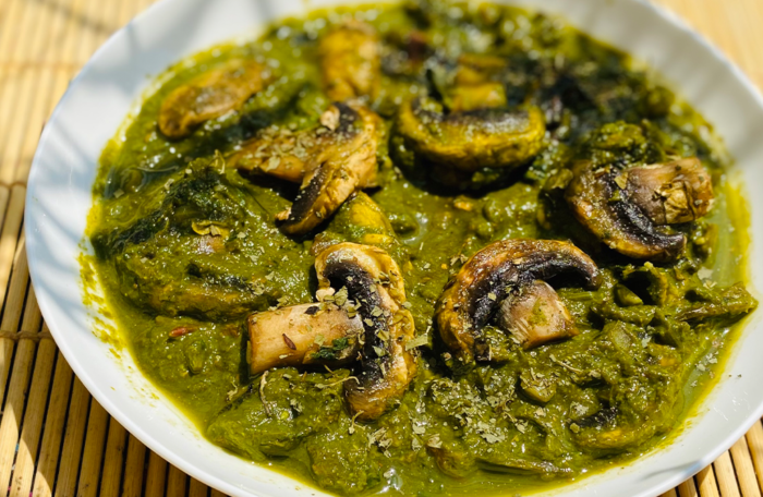Mushroom Palak
