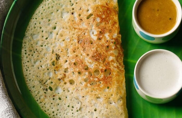 Onion Rava Masala Podi Dosa